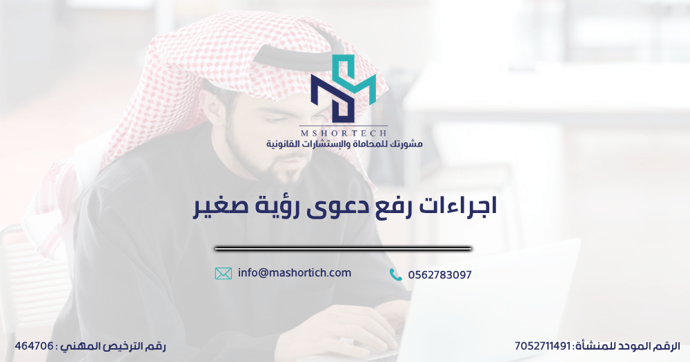 اجراءات رفع دعوى رؤية صغير
